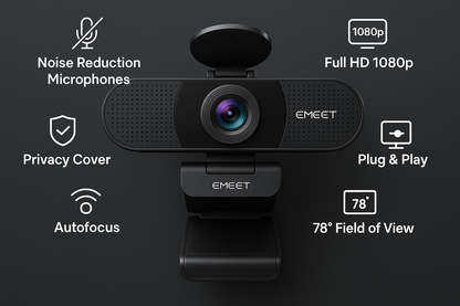 Emeet 4K Webcam 1080P 60FPS